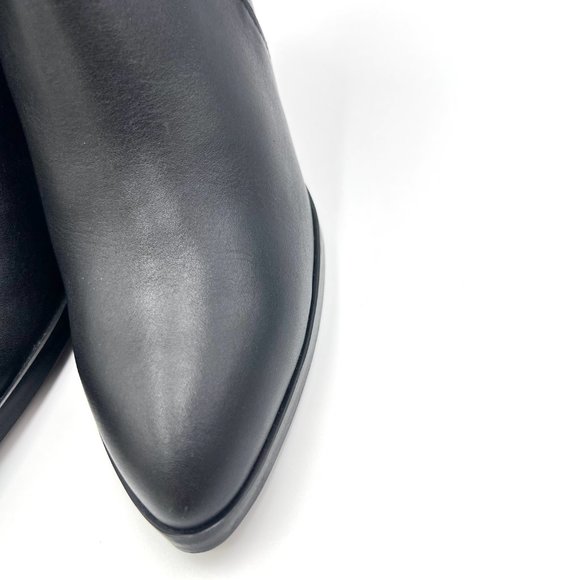 Blondo Womens Size 6.5 Black Leather Waterproof Block Heel Ankle Boots Shoes - Picture 5 of 12